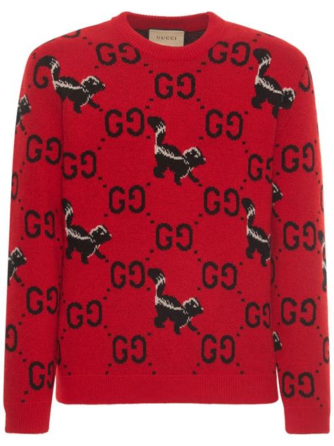 gucci skunk sweater|Gucci color sweater.